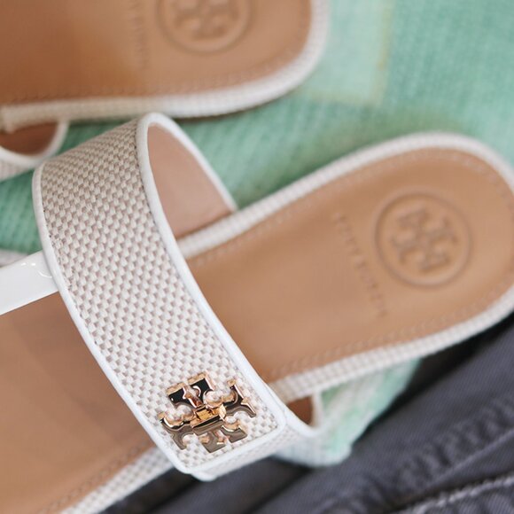 NWT- Tory Burch KIRA Sandals 55264-Ivory (#800) - Picture 3 of 4